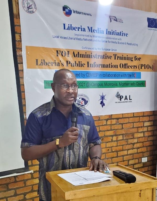 CEMESP Climax three days training for Public Information Officers in Monrovia