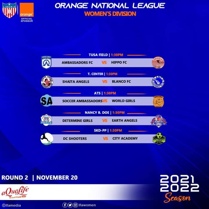 Orange women’s 1st division national league continues on Saturday across the country with five matches.