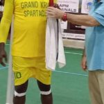 President George Weah named man of the match in the County meet basketball category