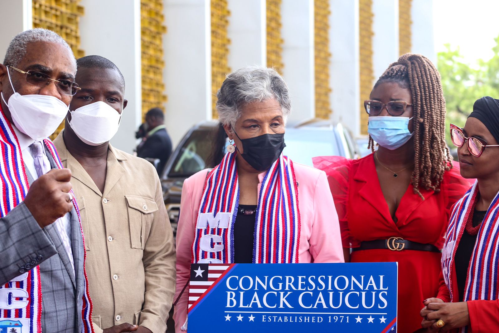 Nine Members U.S. Congressional Delegation arrives in Liberia