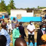 President Weah Visits scorched  Hospital in Bassa.